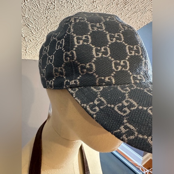 Gucci GG silver sparkly size S 56 cm NWT Authentic - Picture 8 of 13